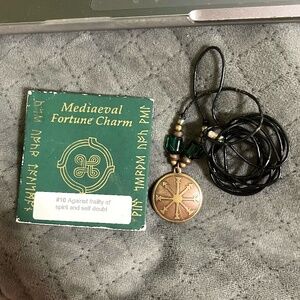 Mediaeval Fortune Charm/Necklace: Protection against frailty and self doubt